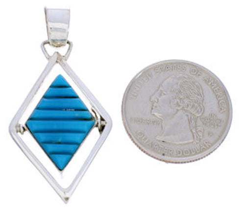 Southwest Multicolor Native American Design Reversible Pendant EX29497