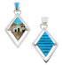 Native American Design Southwest Multicolor Reversible Pendant EX29499