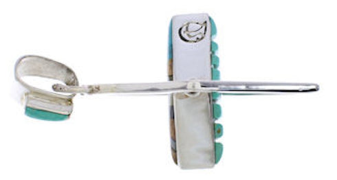 Southwest Native American Design Multicolor Reversible Pendant EX29500