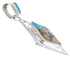 Multicolor Native American Design Reversible Silver Pendant EX29501