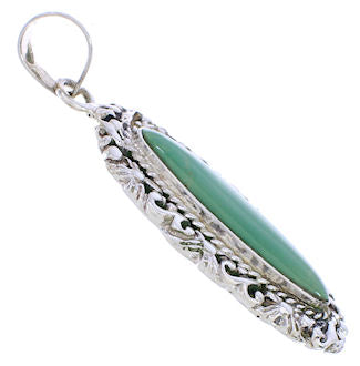 Turquoise And Silver Southwest Jewelry Pendant EX29028