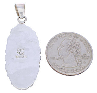 Turquoise And Silver Southwest Jewelry Pendant EX29028