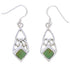 Turquoise And Sterling Silver Southwest Hook Dangle Earrings EX30422