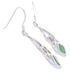 Turquoise And Sterling Silver Southwest Hook Dangle Earrings EX30422