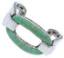 Genuine Sterling Silver Jewelry Turquoise Inlay Cuff Bracelet MX27055