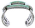 Genuine Sterling Silver Jewelry Turquoise Inlay Cuff Bracelet MX27055