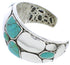 Silver Turquoise Jewelry Southwestern Cuff Bracelet MX27087