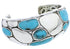 Silver Southwestern Turquoise Inlay Cuff Bracelet MX27099