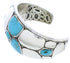 Silver Southwestern Turquoise Inlay Cuff Bracelet MX27099