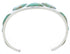 Sterling Silver And Turquoise Inlay Cuff Bracelet Jewelry EX27635