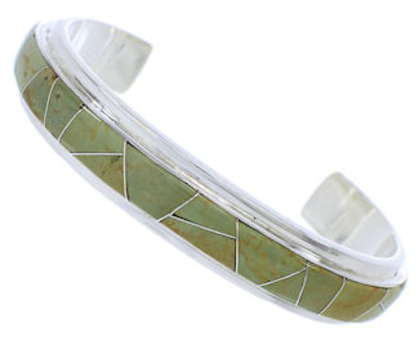 Southwestern Jewelry Turquoise And Silver Cuff Bracelet EX27668