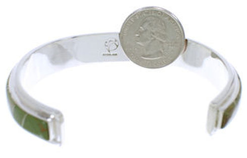 Southwestern Jewelry Turquoise And Silver Cuff Bracelet EX27668