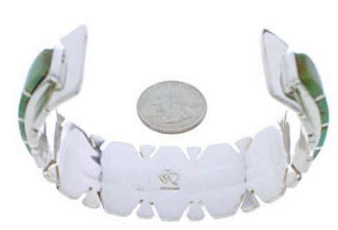 Southwest Turquoise Sterling Silver Cuff Bracelet Jewelry EX27703