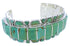 Southwest Genuine Sterling Silver Turquoise Cuff Bracelet EX27708