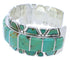 Southwest Genuine Sterling Silver Turquoise Cuff Bracelet EX27708
