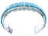 Southwest Turquoise Inlay And Sterling Silver Cuff Bracelet EX27714