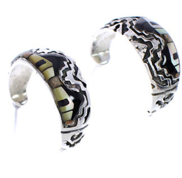 Multicolor Native American Village Or Pueblo Design Earrings FX30954