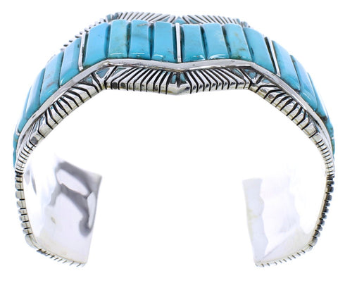 Turquoise Southwestern Sterling Silver Cuff Bracelet GS76332