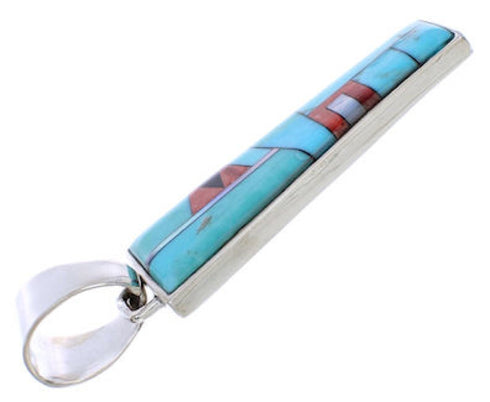 Multicolor Sterling Silver Jewelry Slide Pendant MX21976