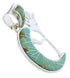 Southwestern Turquoise Inlay Kokopelli Silver Slide Pendant EX28668