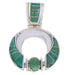 Southwestern Turquoise Genuine Sterling Silver Pendant EX28465