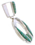 Southwestern Turquoise Genuine Sterling Silver Pendant EX28465