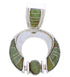Sterling Silver Turquoise Southwest Slide Pendant EX28473