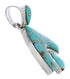 Sterling Silver And Turquoise Reversible Slide Pendant Jewelry