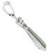 Sterling Silver Southwestern Turquoise Jewelry Slide Pendant EX28531