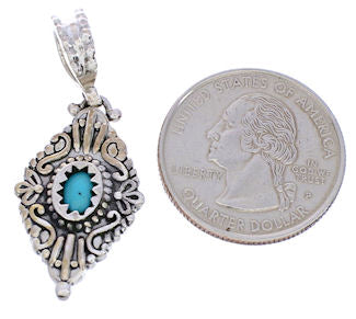 Coral And Turquoise Southwest Reversible Slide Pendant Jewelry EX28578