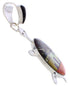 Native American Village Design Turtle Multicolor Pendant MW77641