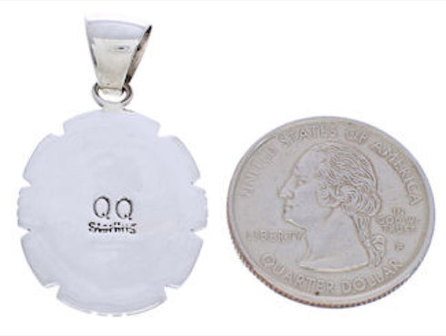 Multicolor Sterling Silver Native American Design Pendant MW77646