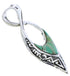 Turquoise Reversible Native American Village Design Pendant PX30201