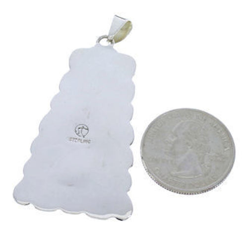 Southwest Sterling Silver And Turquoise Jewelry Pendant PX30389