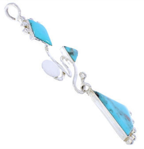 Turquoise Pendant Sterling Silver Southwest Jewelry PX24016