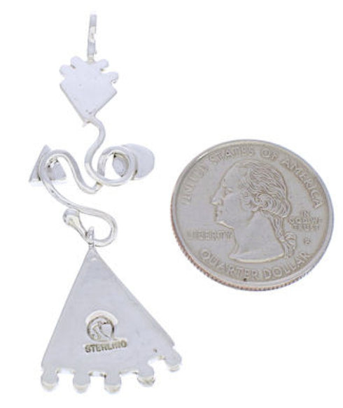 Turquoise Sterling Silver Southwest Jewelry Pendant PX24020