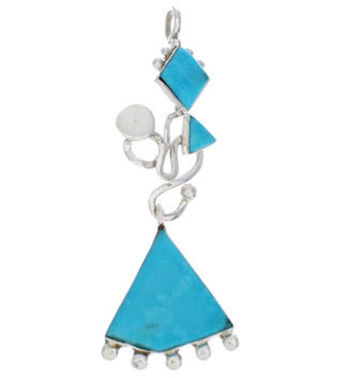 Silver and Turquoise Pendant Jewelry PX24026