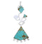 Sterling Silver Southwest Jewelry Turquoise Pendant PX24030