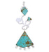 Sterling Silver Southwest Jewelry Turquoise Pendant PX24030
