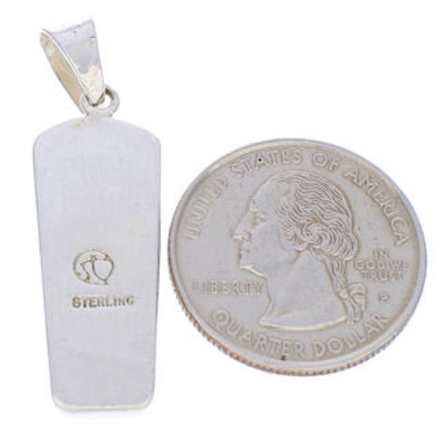 Silver Turquoise Inlay Pendant Jewelry PX24069