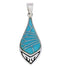 Turquoise Southwest Sterling Silver Pendant PX24112