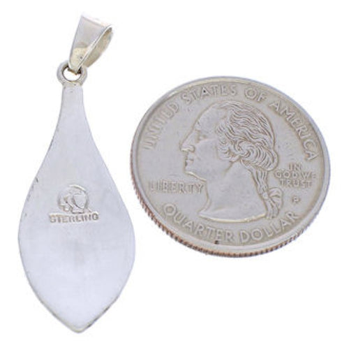 Sterling Silver Southwest Turquoise Pendant PX24114