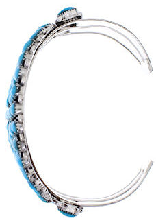 Southwestern Jewelry Sterling Silver Turquoise Cuff Bracelet MX27888