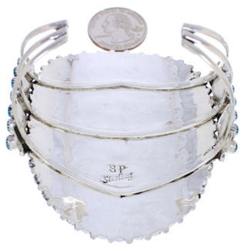 Southwestern Jewelry Sterling Silver Turquoise Cuff Bracelet MX27888