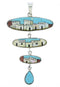 Southwestern Multicolor Native American Village Design Pendant EX29569