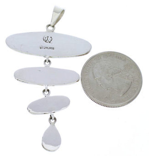 Southwestern Multicolor Native American Village Design Pendant EX29569