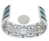 Southwest Turquoise And Sterling Silver Jewelry Cuff Bracelet EX27539