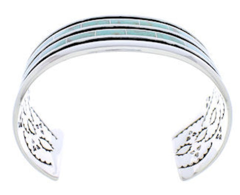 Turquoise Southwestern Jewelry Sterling Silver Cuff Bracelet EX27563