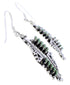Silver And Turquoise Needlepoint Water Wave Jewelry Hook Dangle Earrings PX33014