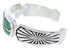 Sterling Silver Turquoise Inlay Southwestern Cuff Bracelet MX27323
